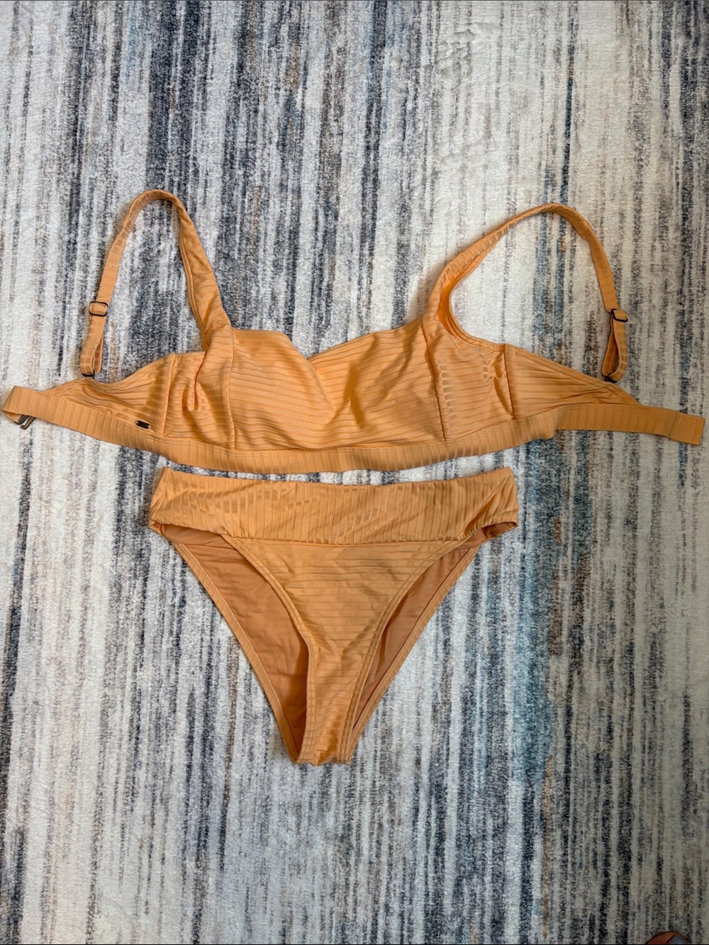 Rip Curl Ribbed Orange Bikini Set